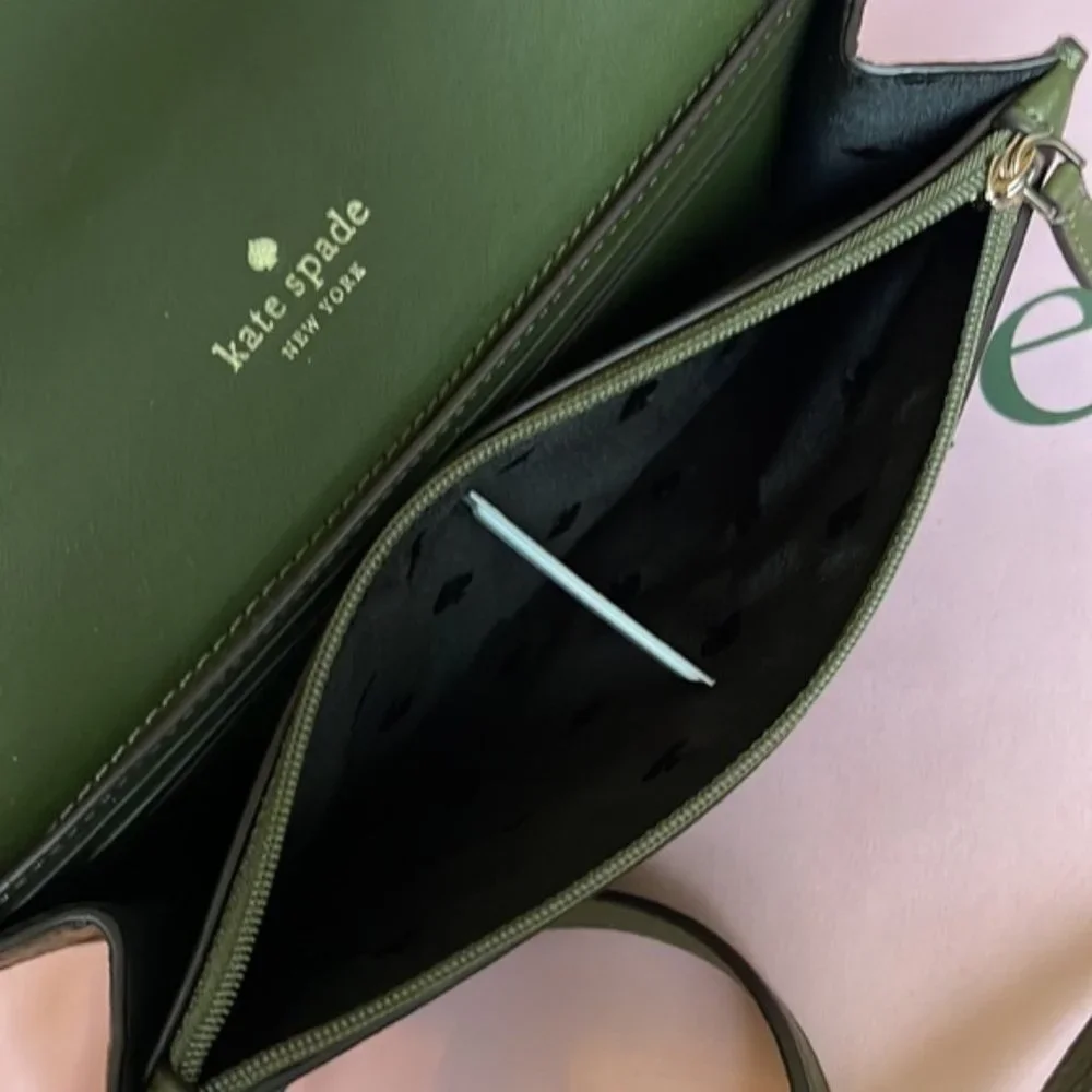 Kate Spade Marti Wallet Crossbody Enchanted Green - Picture 11 of 16